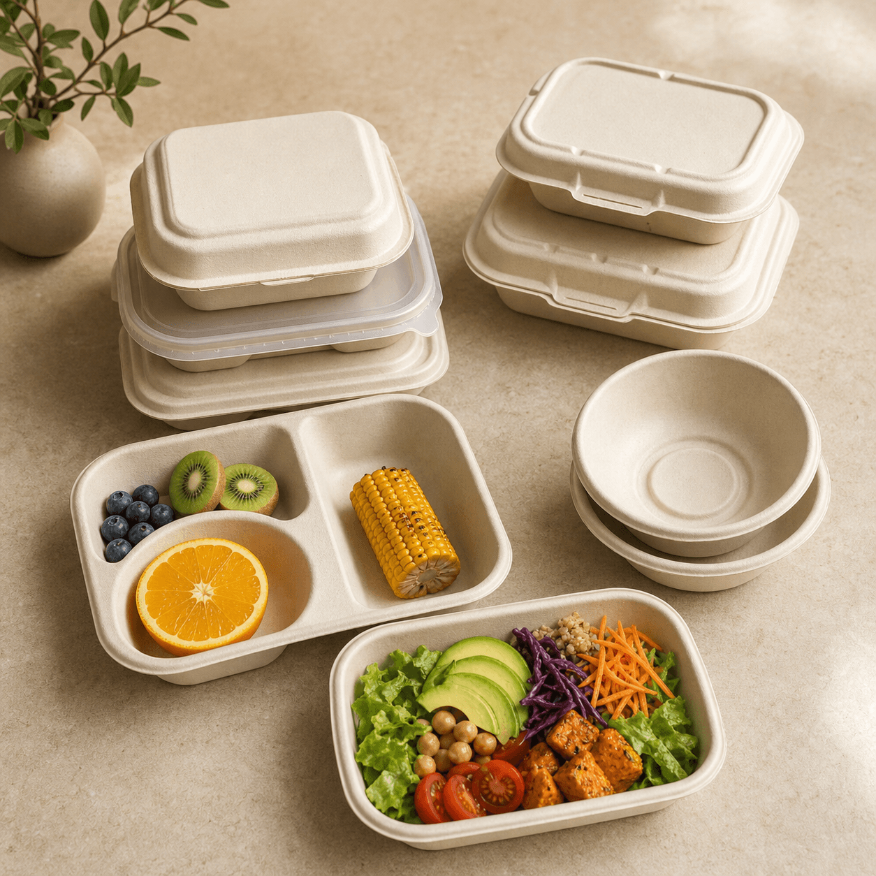 Bagasse Food Container